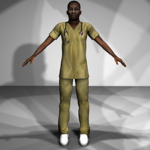 3d model rigged medical personnel - Medical Personnel Collection Rigged - Men #2 by MasonMotion